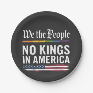 Demokratie hat keinen König-Librety-Status USA Pappteller