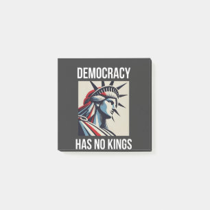 Demokratie hat keinen König-Librety-Status USA Post-it Klebezettel