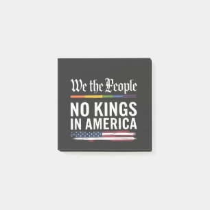 Demokratie hat keinen König-Librety-Status USA Post-it Klebezettel