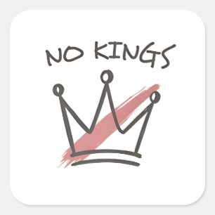 Demokratie hat keinen König-Librety-Status USA Quadratischer Aufkleber