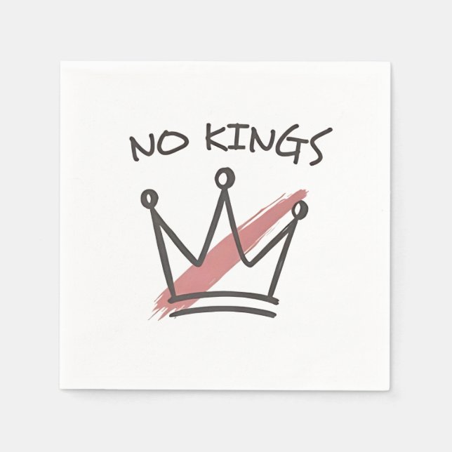 Demokratie hat keinen König-Librety-Status USA Serviette (Vorderseite)