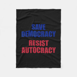 Demokratie retten, Autokratie widerstehen - Anti T Fleecedecke