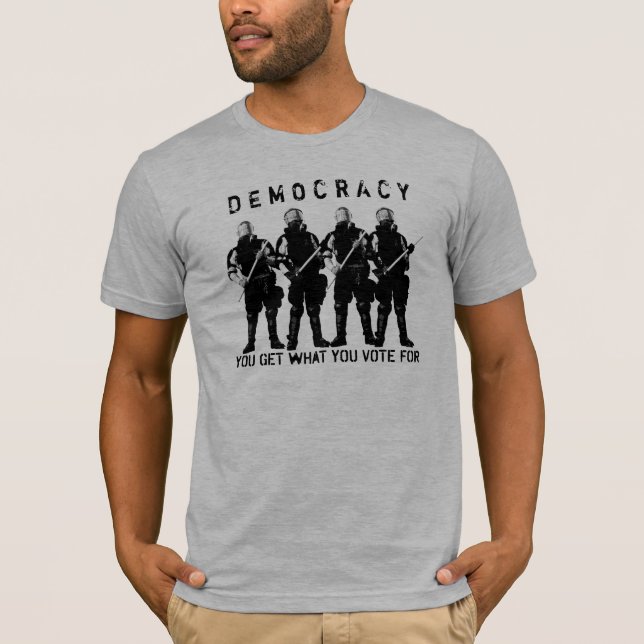 Demokratie-Shirt T-Shirt (Vorderseite)