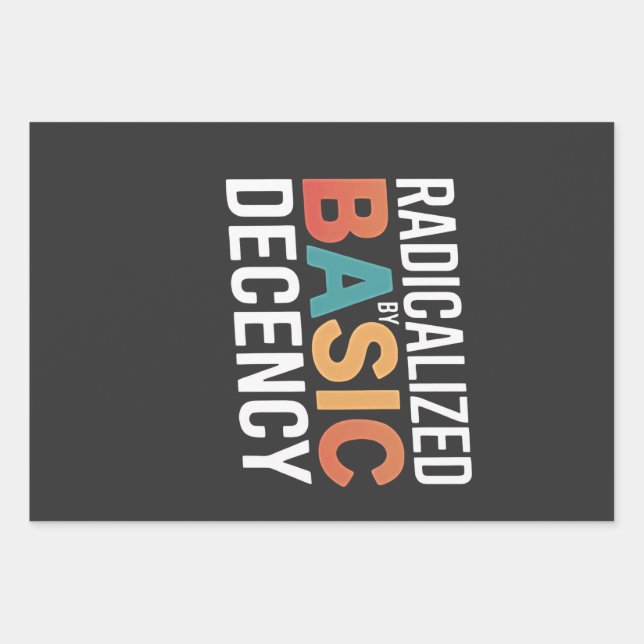 Demokratie, sozial radikalisiert durch einfachen A Geschenkpapier Set (Vorderseite)