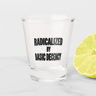 Demokratie, sozial radikalisiert durch einfachen A Schnapsglas