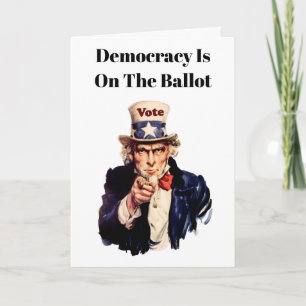 Demokratie steht auf dem Wahlgang 2026 Karte