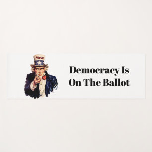Demokratie steht auf dem Wahlgang 2026 Yogamatte