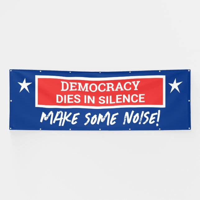 Demokratie stirbt in Stille Banner (Horizontal)