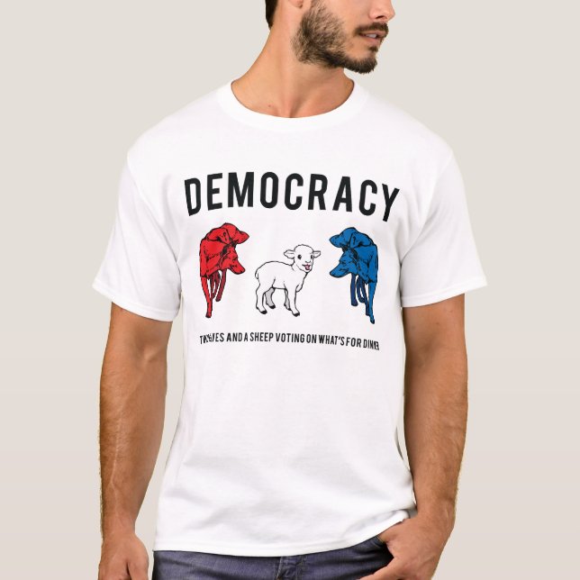 Demokratie T-Shirt (Vorderseite)
