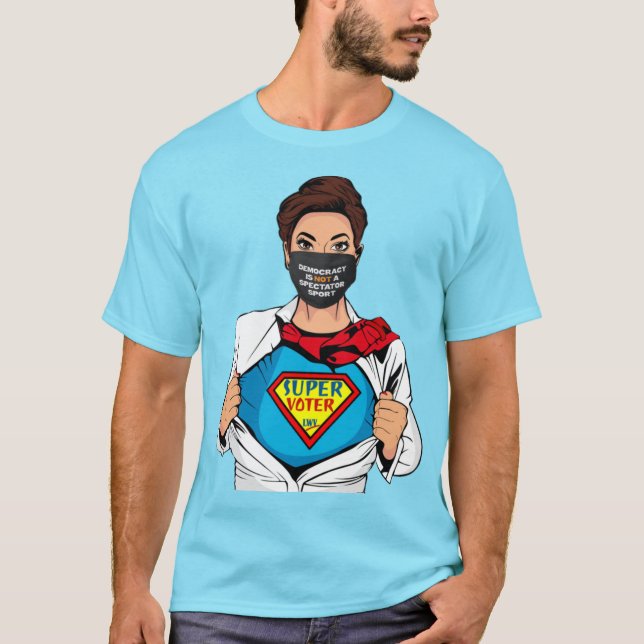 Demokratie - T - Shirt der Superwähler (Vorderseite)