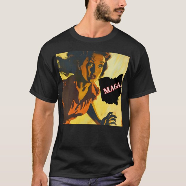 Demokratie und Anti-Maga-T - Shirt (Vorderseite)