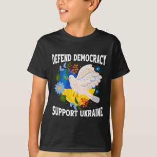 Demokratie verteidigen Ukraine unterstützen Für Ze T-Shirt