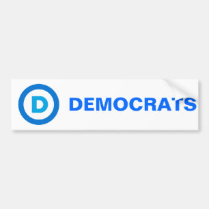 demokratisch autoaufkleber