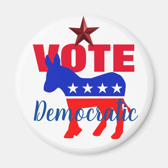 Demokratische Abstimmung mit Patriotic Donkey und  Magnet (Vorne)