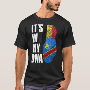 Demokratische kongolesische und belgische Mix-DNA- T-Shirt