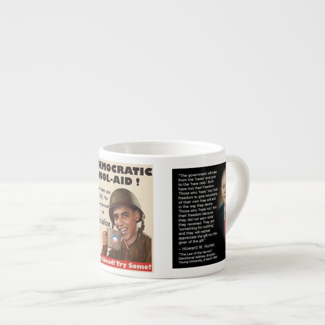 Demokratische Kool-HilfeTasse wissen, was Sie Espressotasse (Vorderseite Rechts)