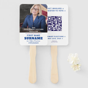 Demokratische Partei Kampagne Personalisierter QR Fächer