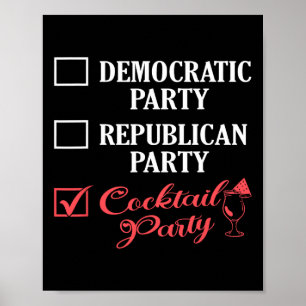 Demokratische Partei Republikanische Partei Schwan Poster