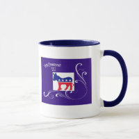 Demokratische Party-Tasse