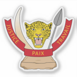 Demokratische Republik Kongo Aufkleber