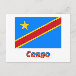 Demokratische Republik Kongo - Bezeichnung Postkarte