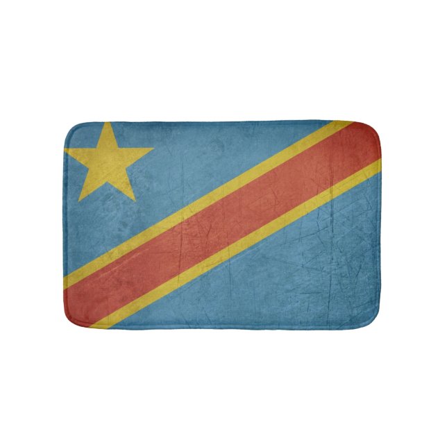 Demokratische Republik Kongo-Flagge Badematte (Vorderseite)