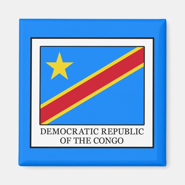 Demokratische Republik Kongo Magnet (Vorne)