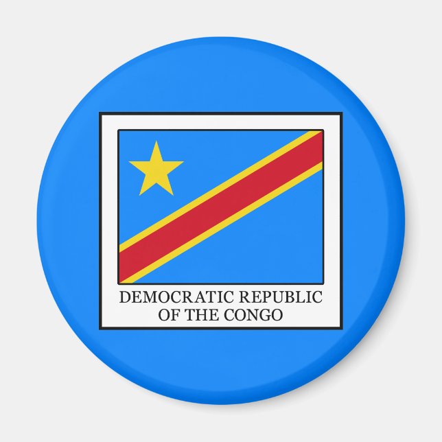 Demokratische Republik Kongo Magnet (Vorne)