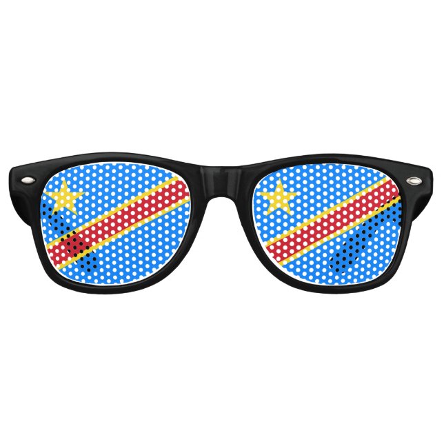 Demokratische Republik Kongo - Party-Sonnenbrille Partybrille (Vorderseite)