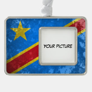 Demokratische Republik Kongo Rahmen-Ornament Silber