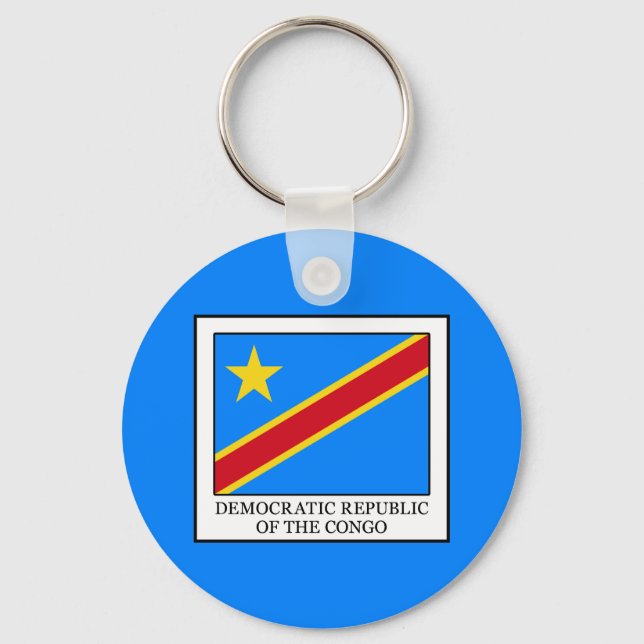 Demokratische Republik Kongo Schlüsselanhänger (Vorderseite)