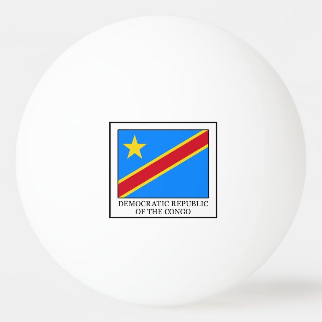 Demokratische Republik Kongo Tischtennisball (Vorderseite)