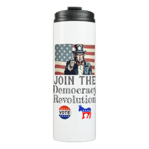 Demokratische Revolution Thermal Tumbler Thermosbecher