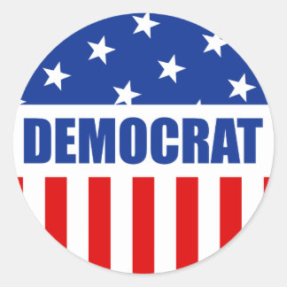 Demokratische Runde Sticker