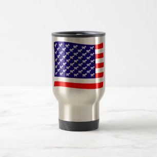 Demokratische Stars and Stripes-Flagge Reisebecher