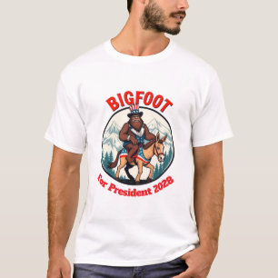 Demokratischer Bigfoot Für Präsident 2028 T-Shirt