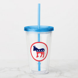 Demokratischer Donkey Acryltrinkbecher