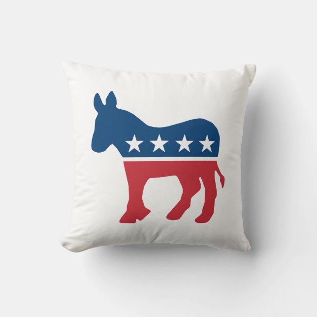 Demokratischer Donkey Kissen (Vorderseite)
