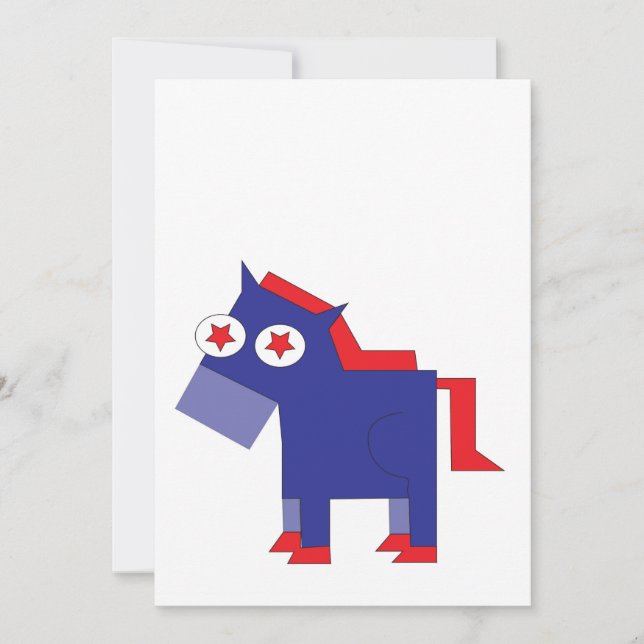 Demokratischer Donkey-Leader Einladung (Vorderseite)