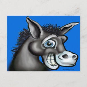 Demokratischer Donkey Postkarte