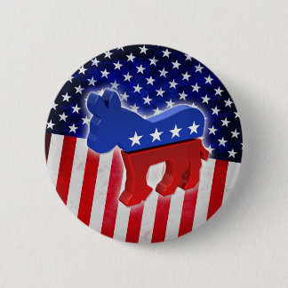 Demokratischer Esel Button