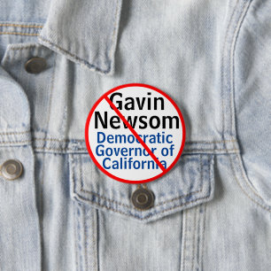 Demokratischer Gouverneur von Gavin Newsom Button