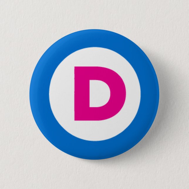 Demokratischer Knopf Button (Vorderseite)