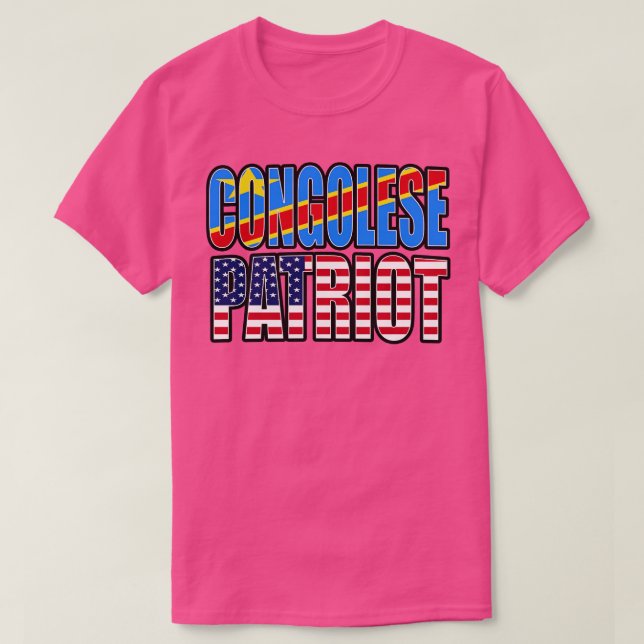 Demokratischer Kongolesischer Patriot Pride Herita T-Shirt (Design vorne)