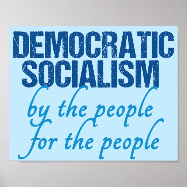 Demokratischer Sozialismus Poster (Vorne)