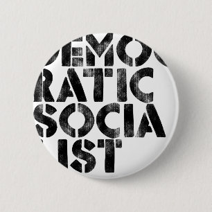 Demokratischer Sozialist Button