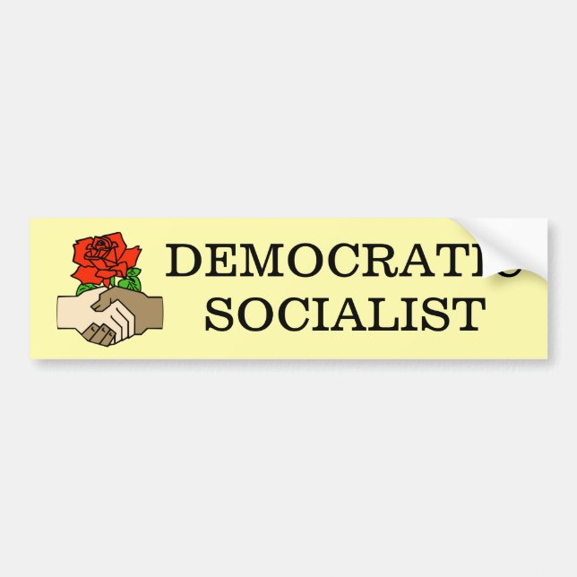 Demokratischer sozialistischer Autoaufkleber (Vorne)