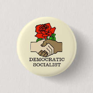Demokratischer sozialistischer Knopf Button