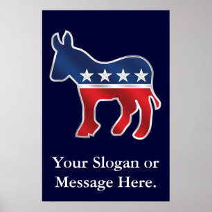 Demokratisches Donkey Custom Poster