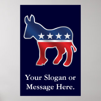 Demokratisches Donkey Custom Poster